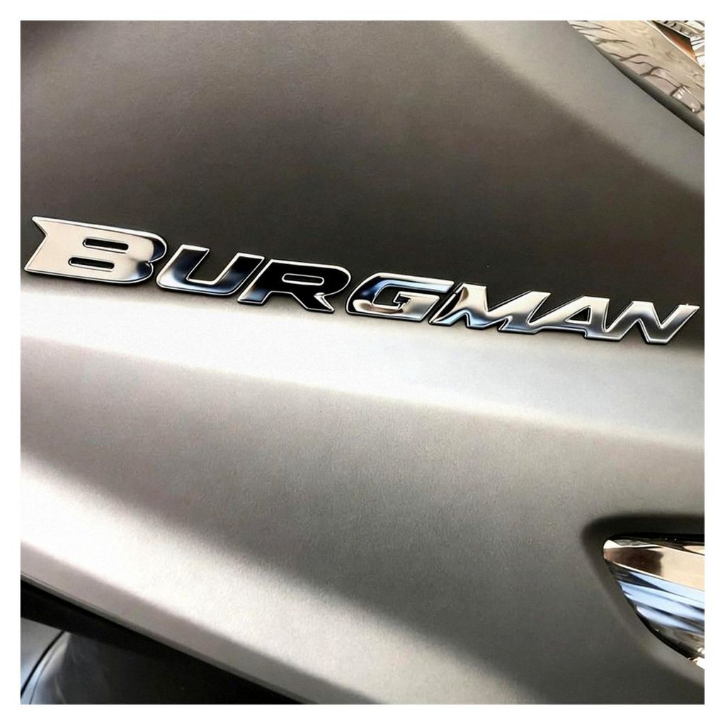 3D Chrom Motorrad Emblem Abzeichen Aufkleber für Suzuki Burgman
