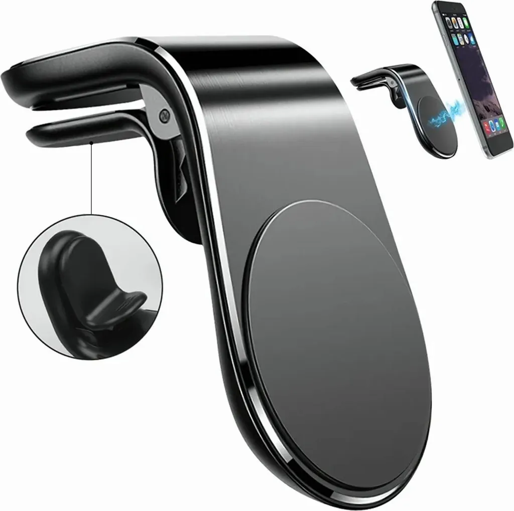 Supporto per telefono per bocchetta dell'aria dell'auto, supporto per cellulare del veicolo, supporto universale per tutte le auto