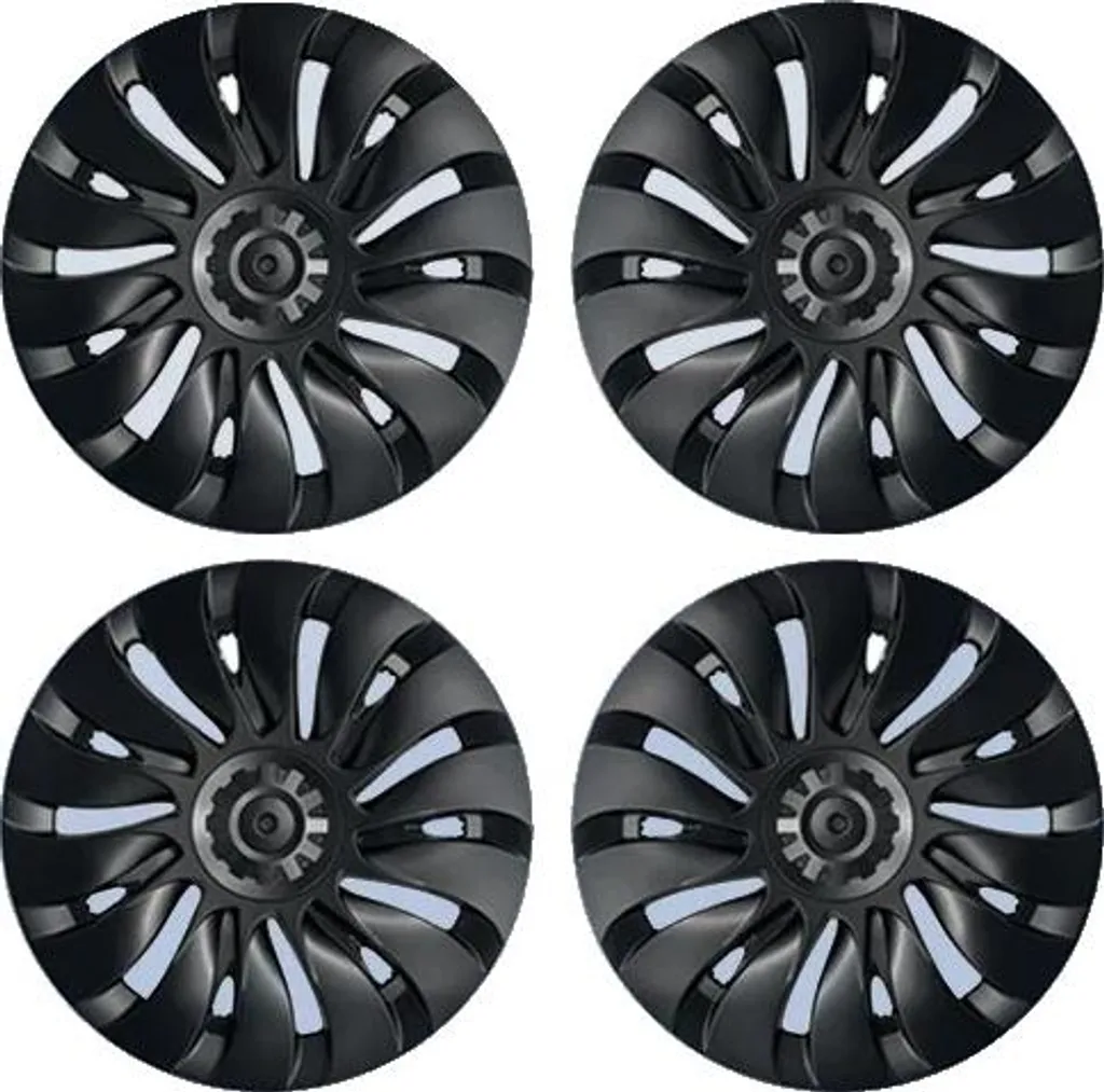 Enjoliveurs Tesla Model Y noir mat LR - Style 19 pouces Uberturbine