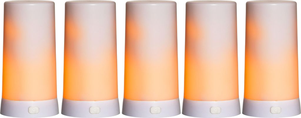 LED-Kerzen Extra 'Diner Extra', weiß, 5-tlg.