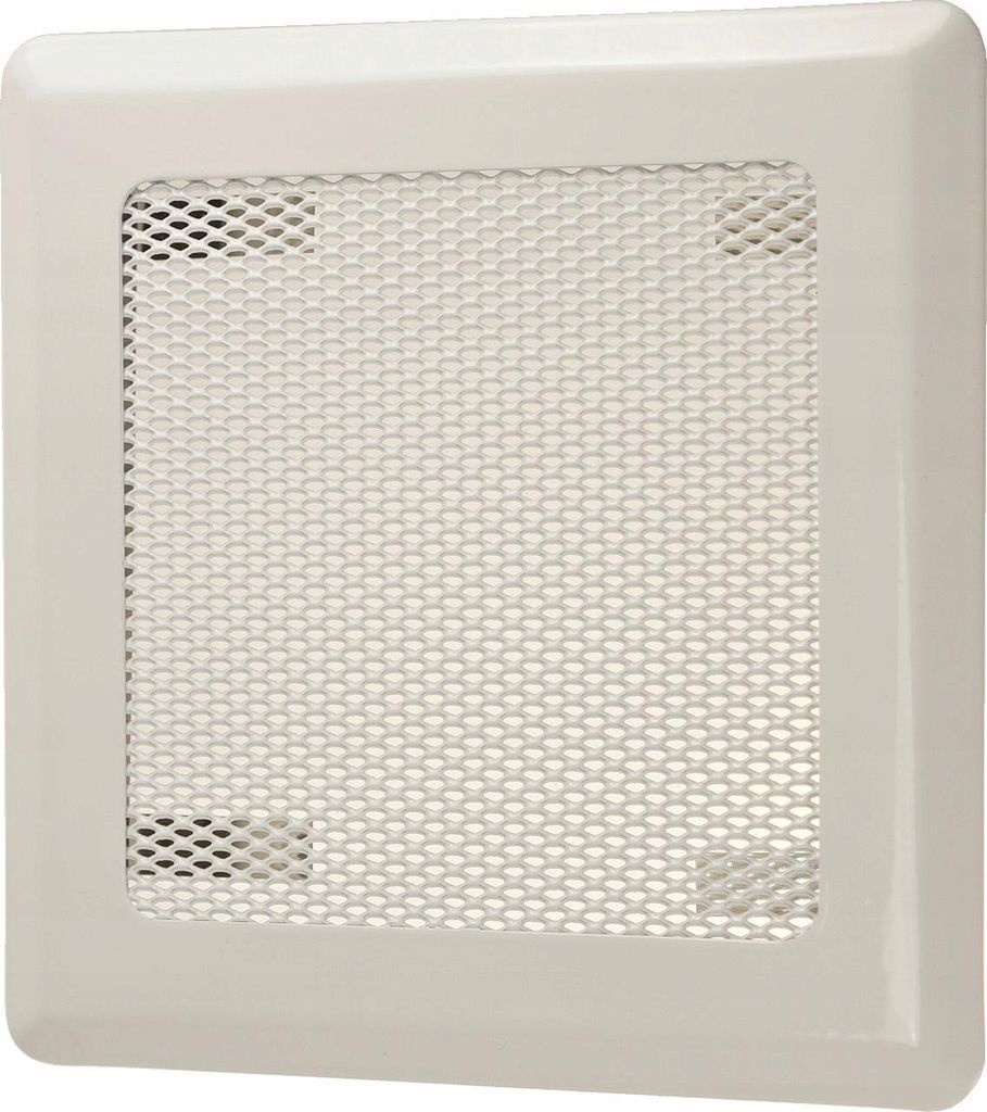 Lüftungsgitter Belüftungsgitter FEINZ - 16x16 cm - Weiß - Metall - Hochwertig und langlebig - Perfekte Belüftung