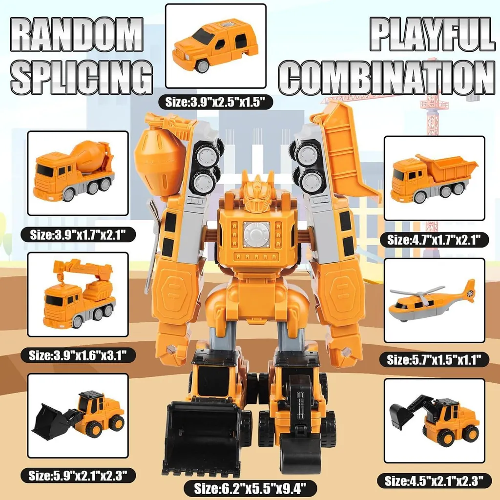 Transformers Magnétique Robot 35 Pièces - Assemblage Aimanté Facile