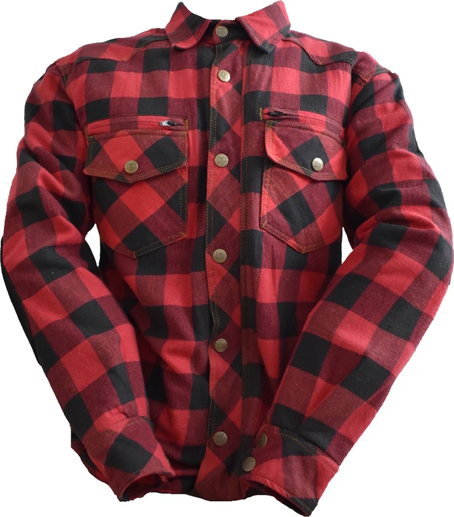 Bores Lumberjack Jacken-Hemd schwarz / rot Herren S