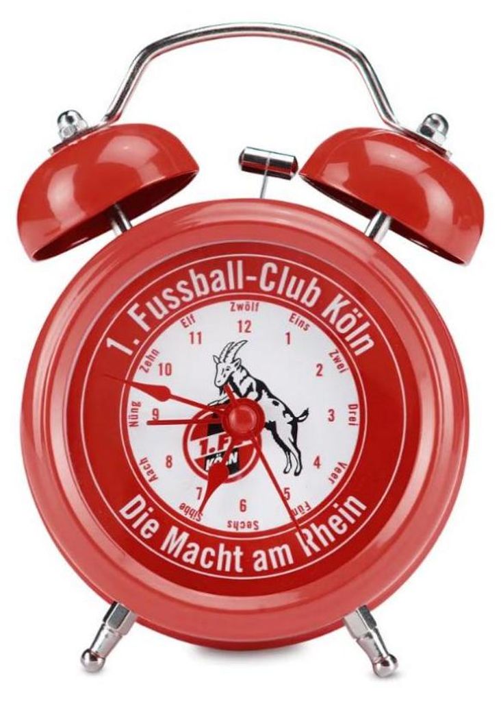 1. FC Köln Wecker Glockenwecker Produktbild 