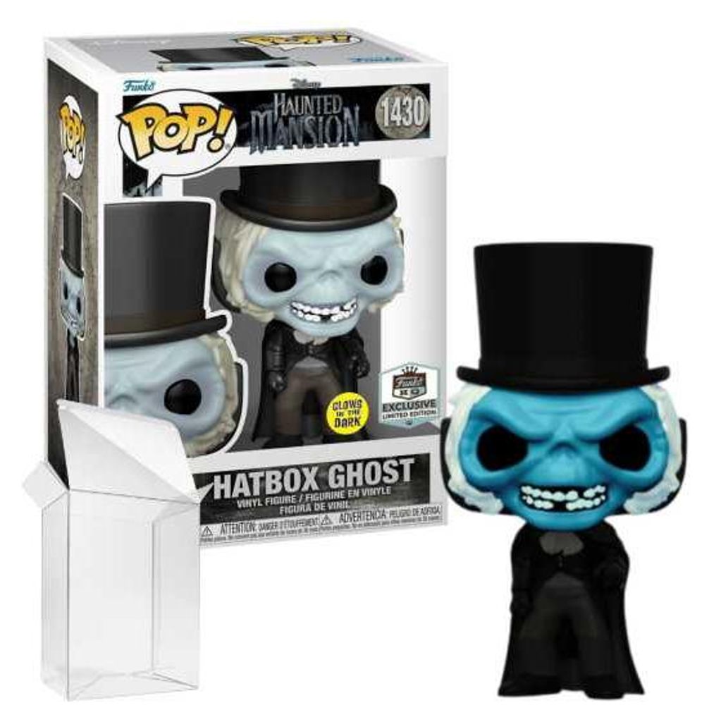 Funko Pop! Disney: Haunted Mansion - Hatbox Ghost #1430 Funko Hollywood Exclusive Glows in the Dark