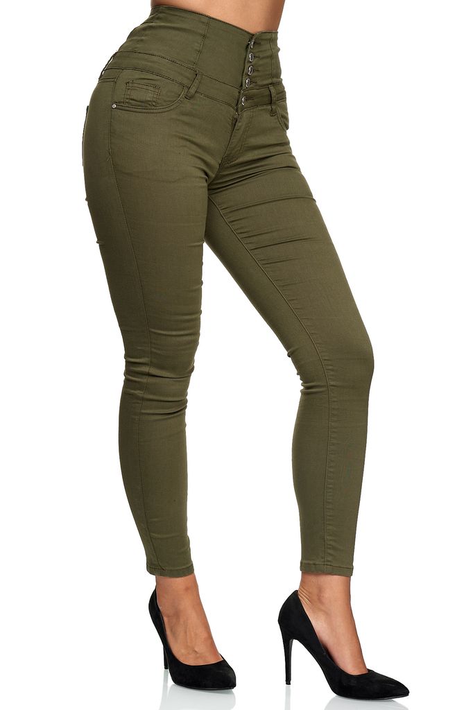 Elara Dames Jeans Stretch Skinny High Waist Chunkyrayan EL60D2 Blau-48 (4XL Elara Dames Jeans Stretch Skinny High Waist Chunkyrayan EL60D2 Blau-48 (4XL