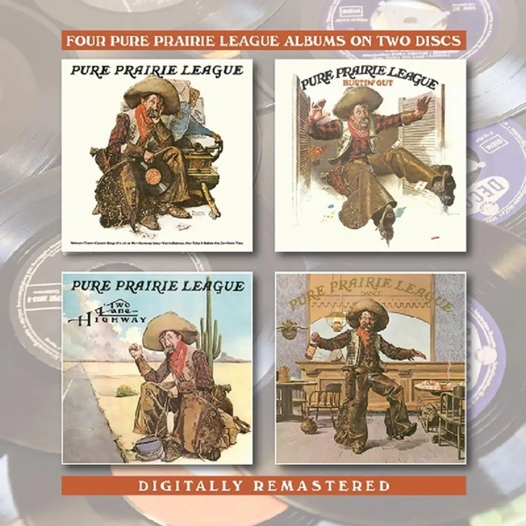Musique Country Rock : Pure Prairie League 4 Albums 2 CD pour votre voiture
