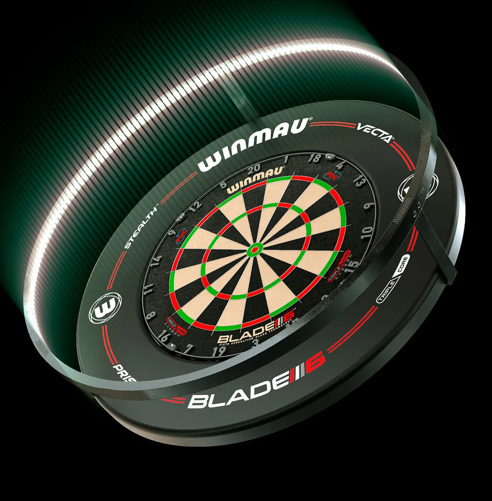 Éclairage LED pour cible de fléchettes Winmau Plasma en aluminium - 13