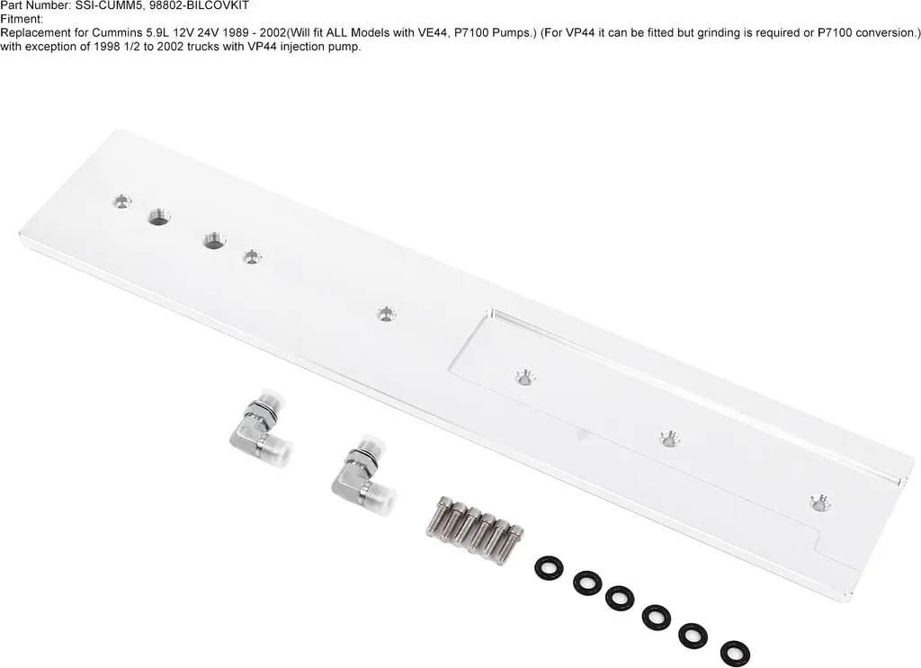 Cache-poussoirs Aluminium pour Cummins 5.9L de 1989 à 2002 SSICUMM5 - 5