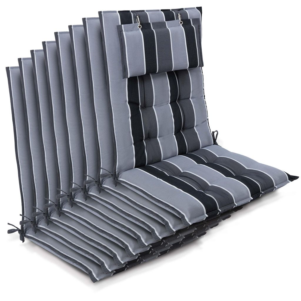 Beautissu 8-delige set zittingkussens voor tuinstoelen, Productafbeelding 