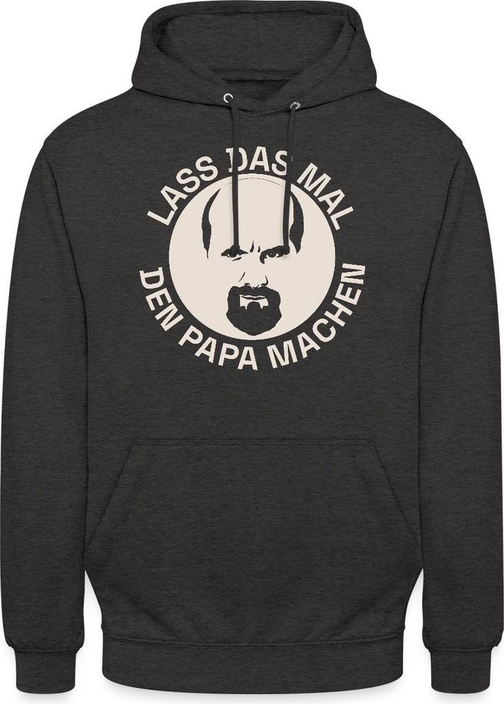 Spreadshirt Stromberg Lass Das Mal Den Papa Machen Uni Hoodie, M, Anthrazit