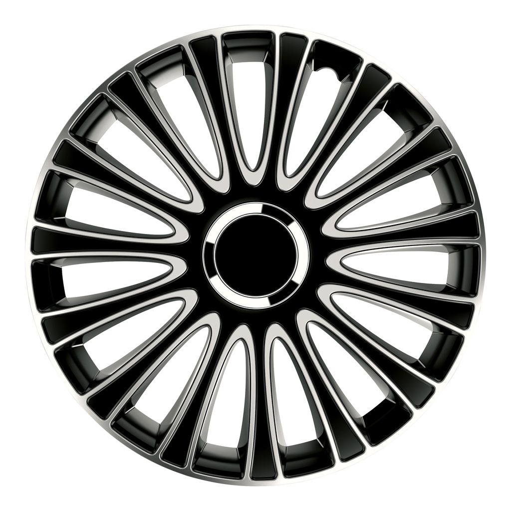 Górecki 2211196, 38,1 cm (15"), ABS, Metall, Schwarz, Silber, Jede Marke, 4 Stück(e), Polen