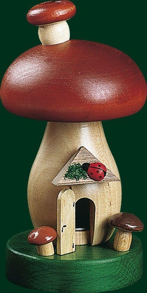 Räucherfigur Räucherpilz Höhe= 14cm NEU