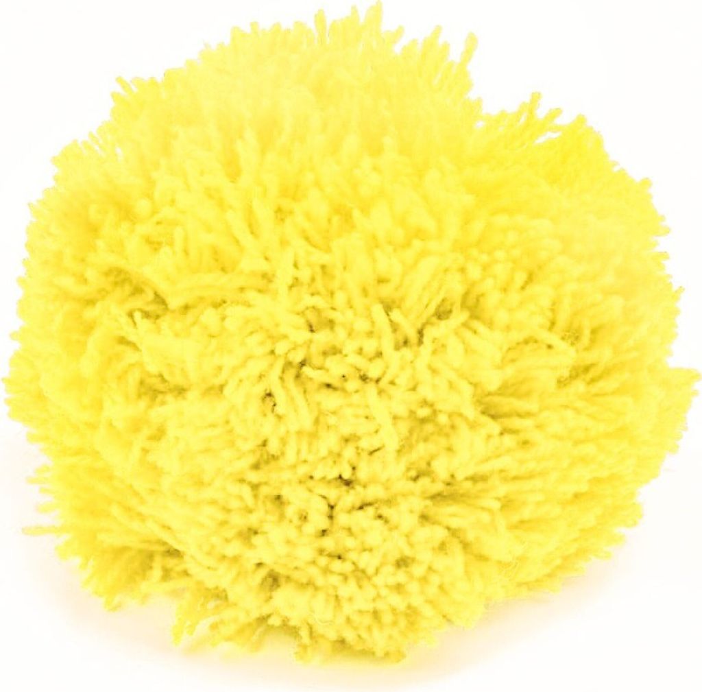 2 Bommeln / Wollbommeln / Pompons, 10cm mit einer großen Farbauswahl, Farbe:gelb