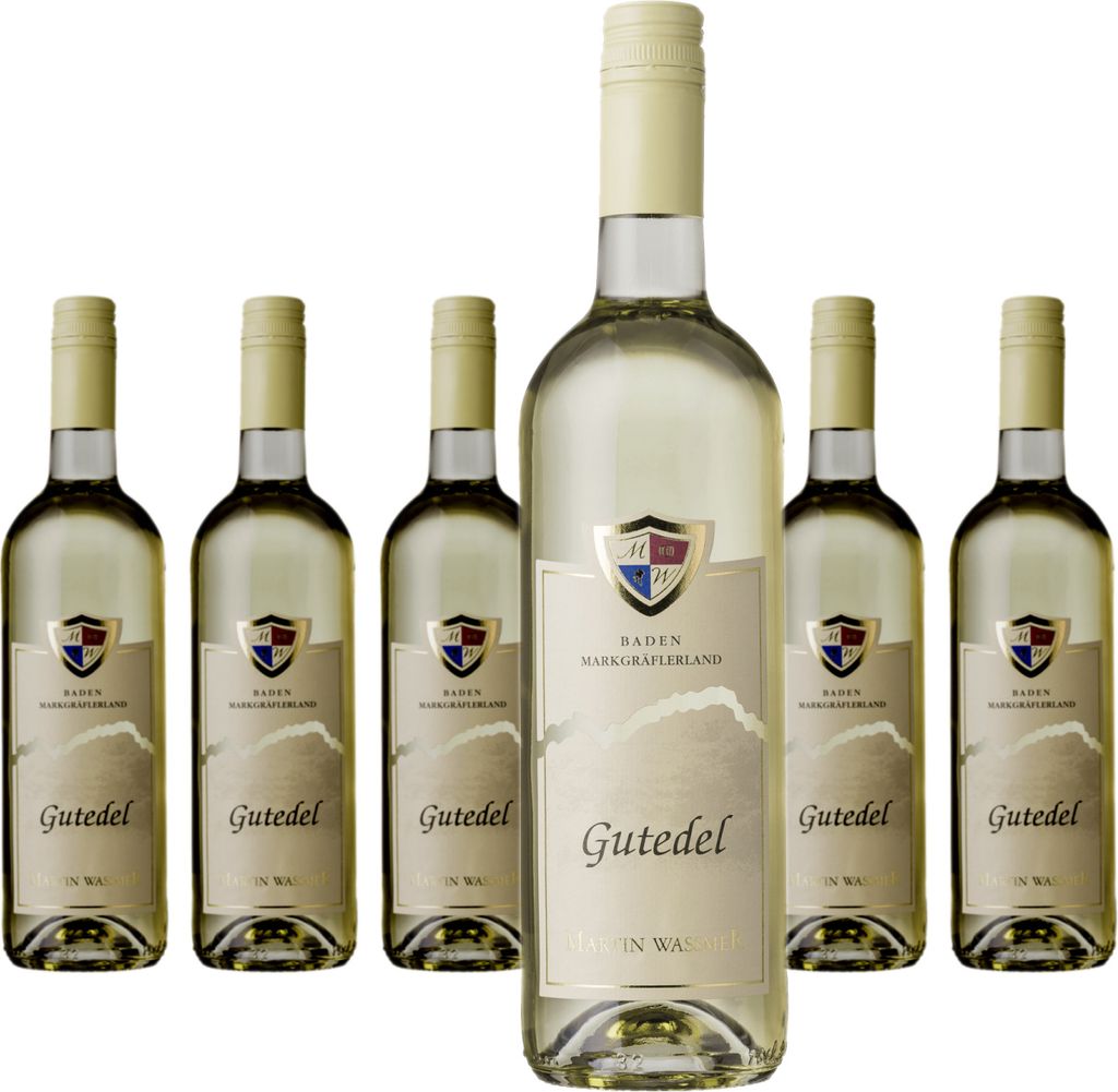 6 x Martin Waßmer Gutedel Qualitätswein trocken