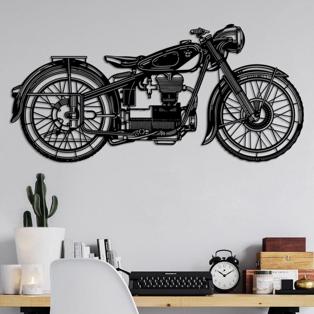 Wallity, Leeway-1, Dekoratives Wandaccessoire aus Metall, Schwarz, 100 % METALL, 100 x 48 cm