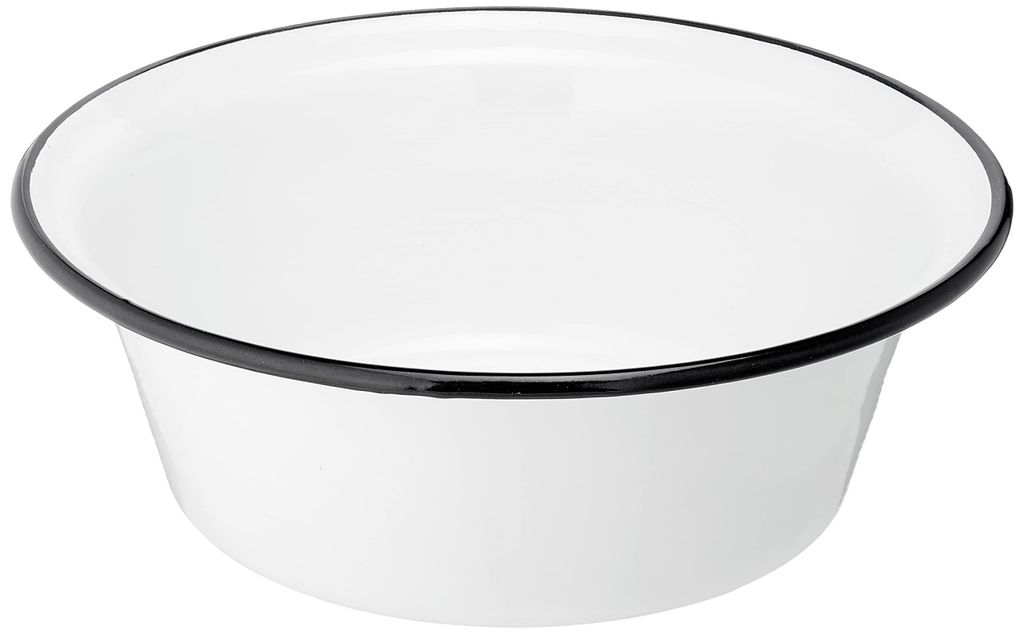 Karl Krüger 101321 Schüssel emailliert, weiß, Ø 32 cm Produktbild 