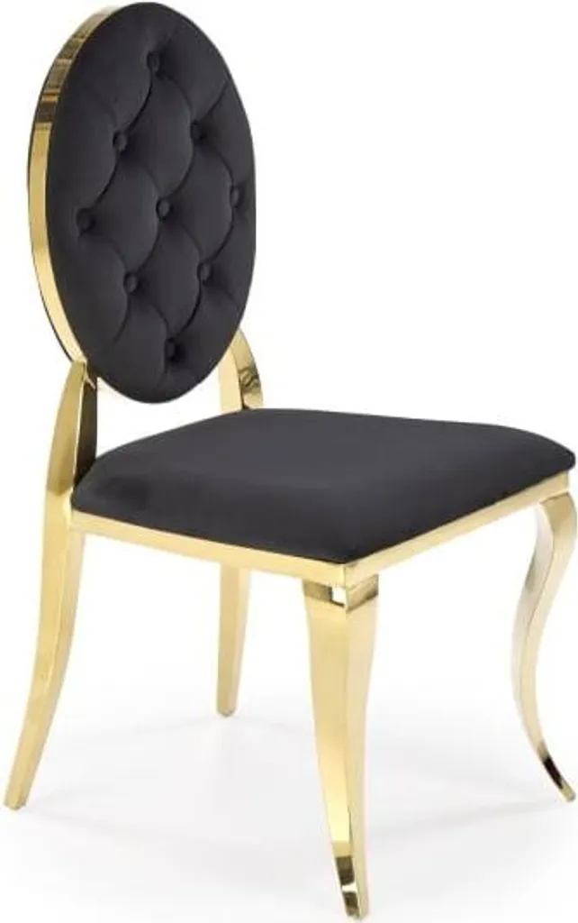 Chaise K556 noir et doré : élégance moderne pour votre salle à manger