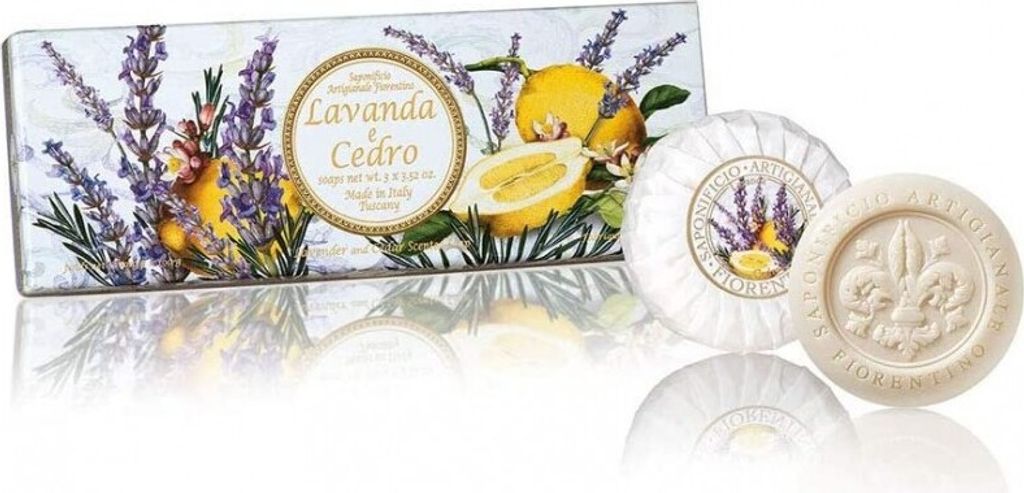 Saponificio Artigianale Fiorentino Lavendel und Zeder Seife Produktbild 