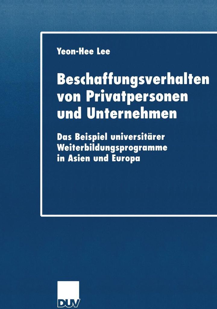 Beschaffungsverhalten von Privatpersonen und Unternehmen