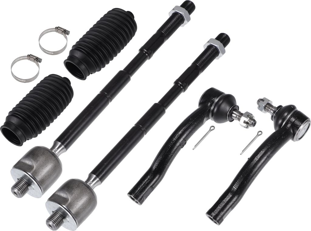 6-teiliges Kit für vordere innere und äußere Spurstangenköpfe, Aufhängung, Lenkung, Spurstangenkopf für Toyota Corolla 2003-2008 Drag Link