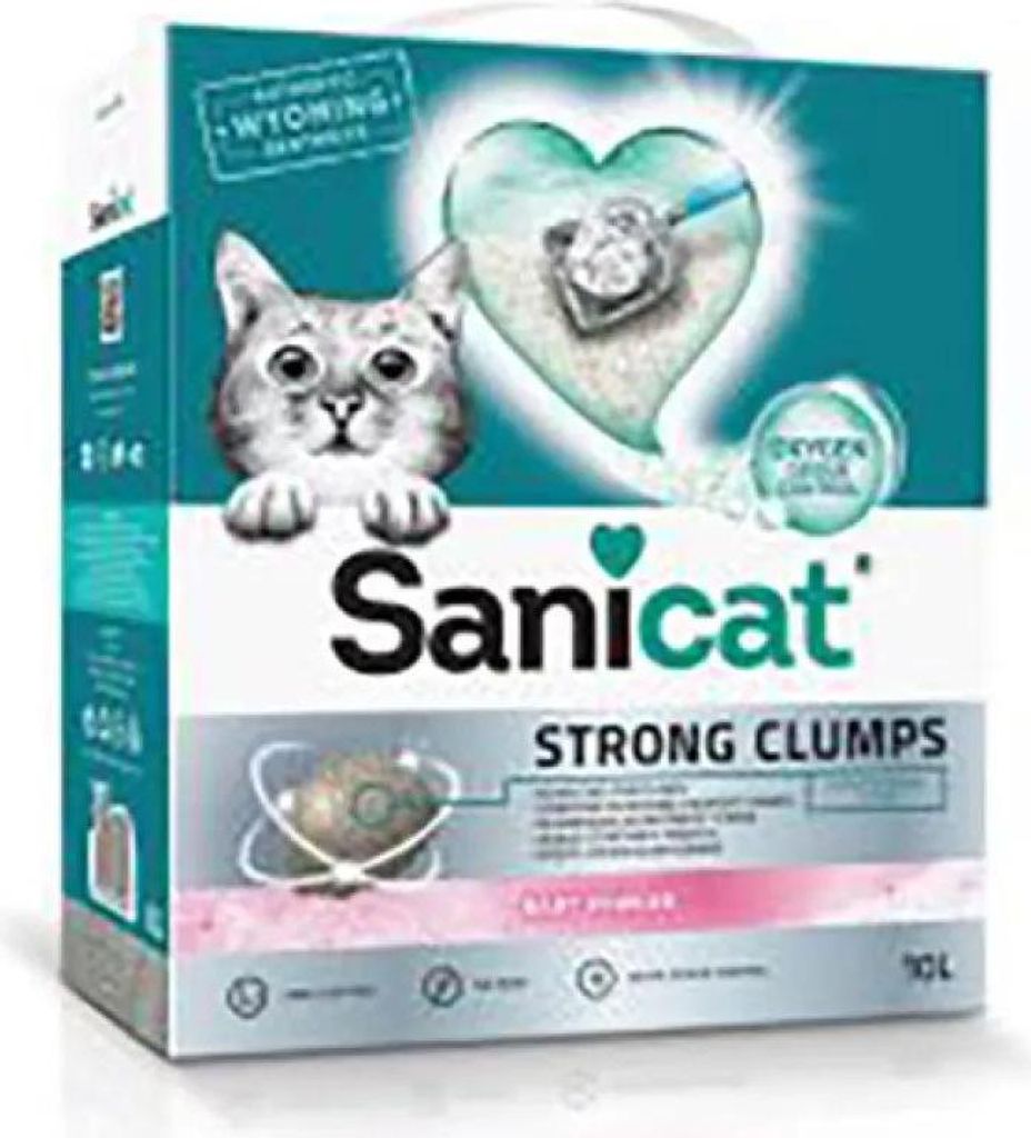 Sanicat Strong Clumps 10l Katzenstreu Durchsichtig Durchsichtig One Size