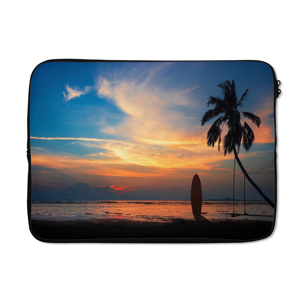 MuchoWow Laptop Hülle 13 Zoll Sonnenuntergang auf Hawaii Laptoptasche - Laptophülle - Sleeve - Rundumschutz