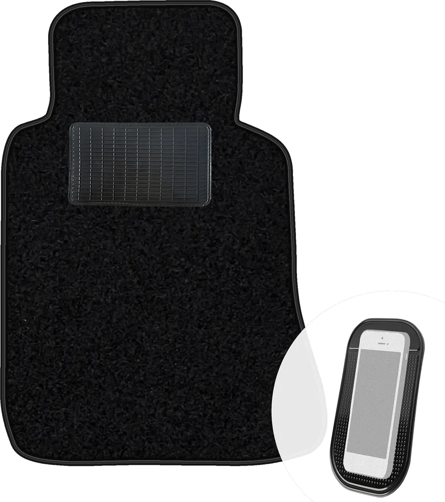 Tappetino Conducente Mercedes W124 Nero Velour 1985-1997 | Top Fit