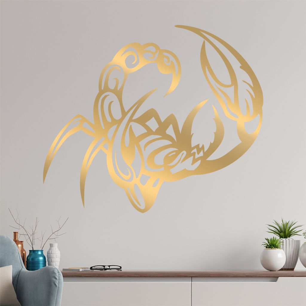 Skorpion Wandtattoo in 6 Größen - Wandaufkleber Wall Sticker - Dekoration, Küche, Wohnzimmer, Schlafzimmer, Badezimmer
