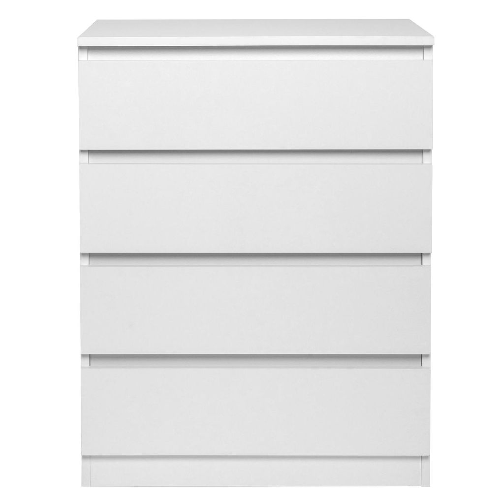 Kommode mit 4 Schubladen Sideboard weiß Anrichte holz Produktbild 