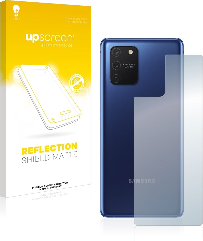 upscreen Schutzfolie für Samsung Galaxy S10 Lite (Rückseite) Folie Matt Entspiegelt Anti-Reflex