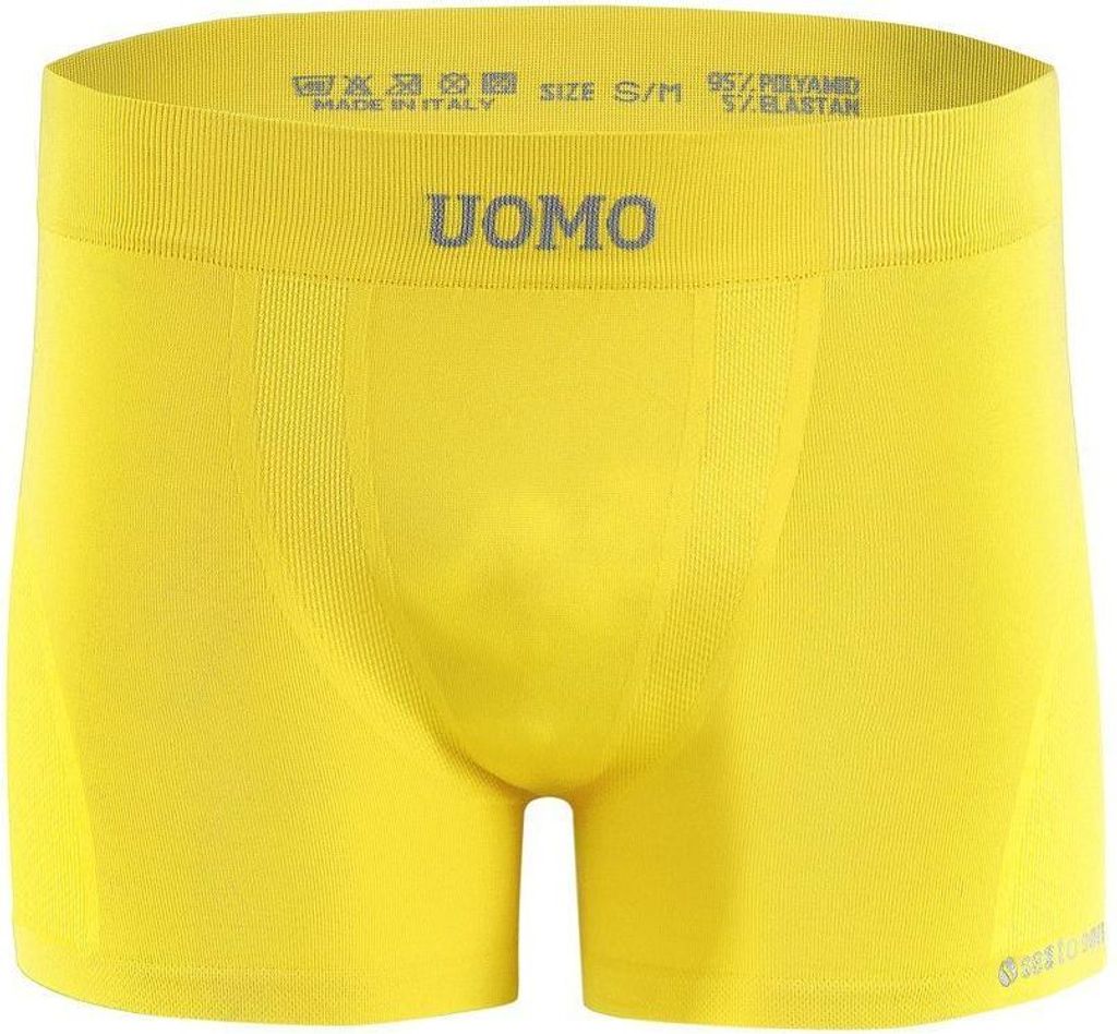 Sesto Senso Herren boxershorts SOLAR nahtlose Unterwäsche flexibel Männer Stretch - Gelb - L/XL