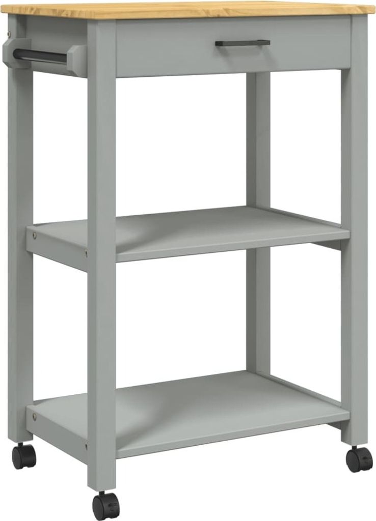 Küchenwagen MONZA 60x40x88,5 cm Massivholz Kiefer