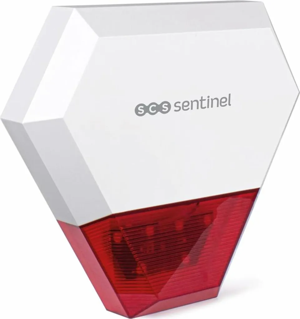 Alarme sonore extérieure SCS SENTINEL pour sécuriser jardin et façade