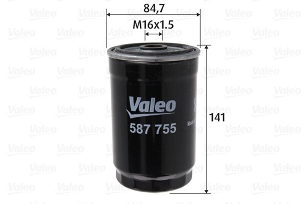 Kraftstofffilter VALEO 587755 für FIAT MAREA Weekend (185) Anschraubfilter