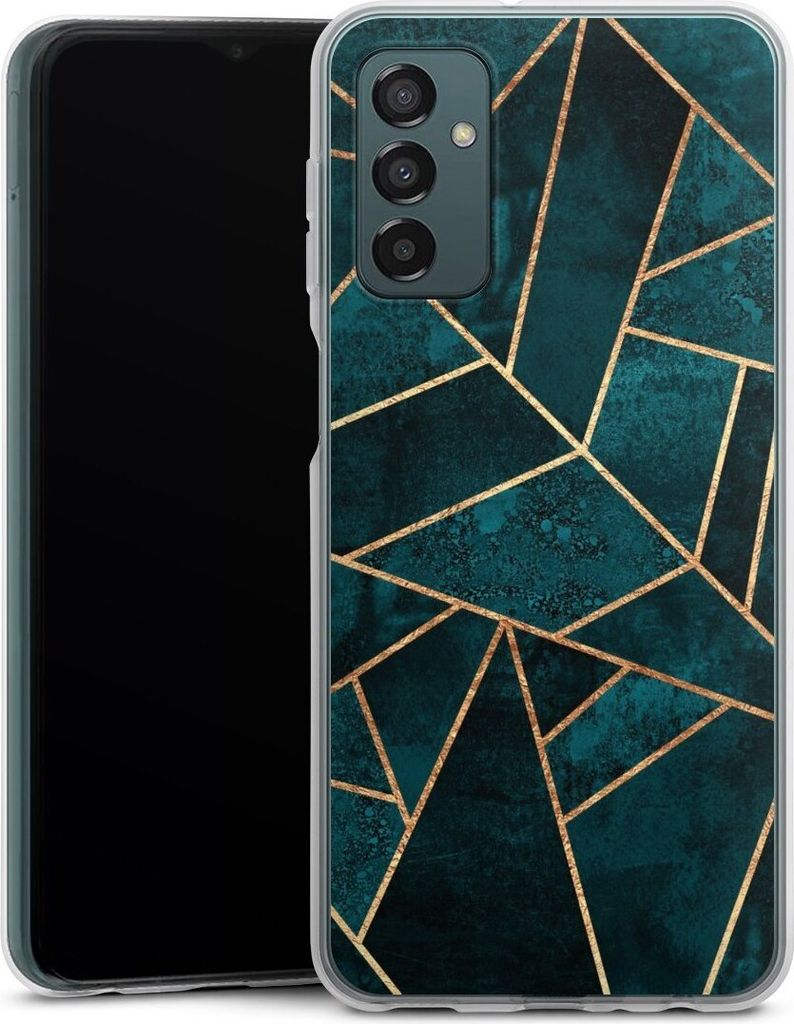 DeinDesign Handyhülle für Samsung Galaxy M13 4G Silikon Hülle Case Smartphone Schutzhülle Elisabeth Fredriksson Gold & Kupfer Stein
