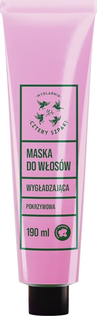 Mydlarnia Cztery Szpaki Wygładzająca maska do włosów Pokrzywowa, 190 ml