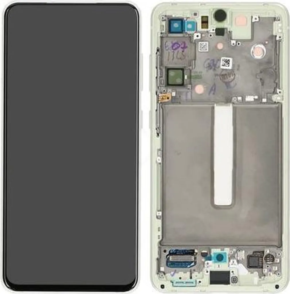 Remplacer Écran Cassé Galaxy S21 FE : Afficheur LCD Vert Complet avec Cadre
