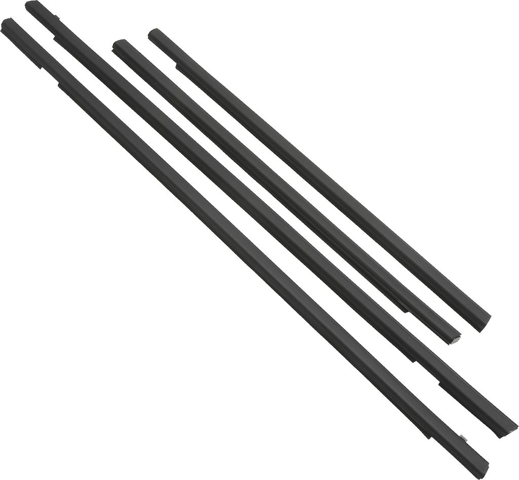 Fensterdichtung, Fensterleisten-Dichtungsband, für Honda Fit 2001-2008, PVC, Nr. 72410SELT01/72450SELT01/72950SELT01/72910SELT01, Schwarz, 4 Stück