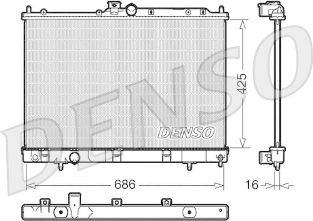 DENSO DRM45031 Kühler Wasserkühler Motorkühler für Produktbild 