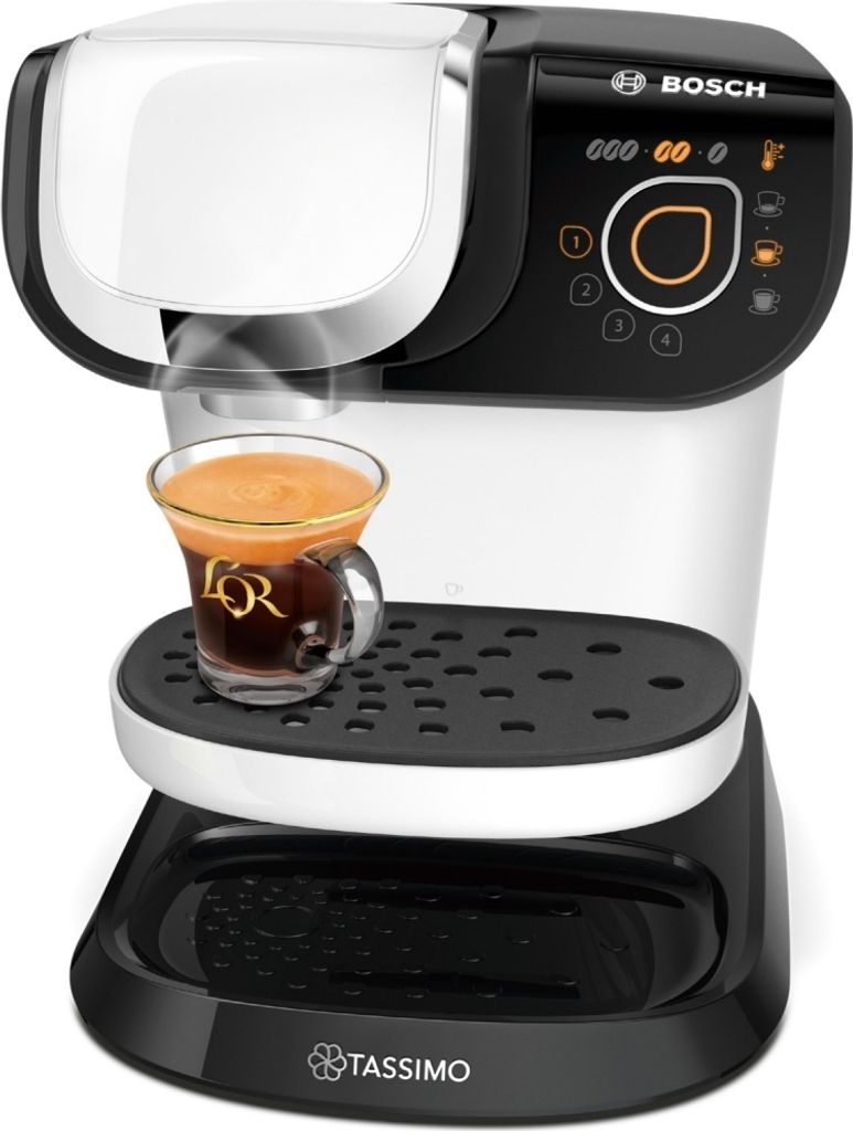 Cafetière à dosettes 3.3bars 1300w blanc - Bosch - TAS6504 Image du produit 