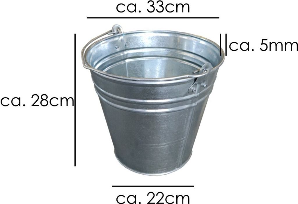BRADAS Seau 15l galvanisé BR-J5322 Image du produit 