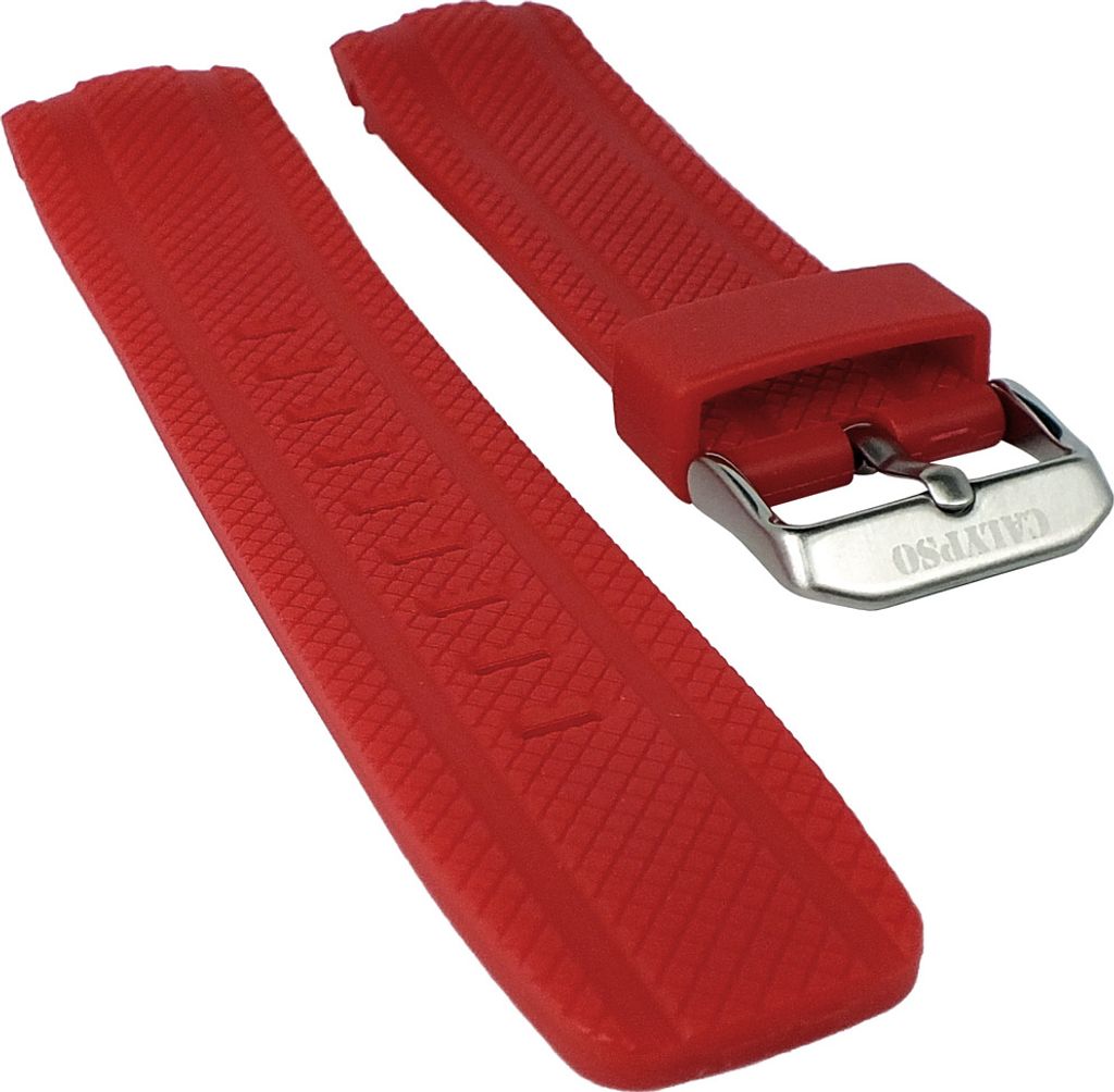 Calypso Ersatzband Kunststoff rot mit Struktur für Modell K5704/4