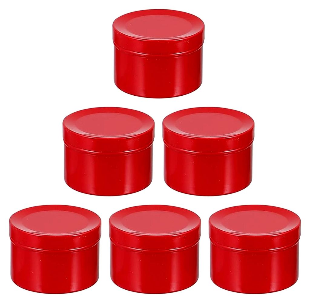 Leere Aluminiumkerzendosen 50ml mit Deckel, Runde Behälter für Selbstgemachte Kerzen, Wiederverwendbare Salben- und Cremetiegel zur Kerzenherstel...