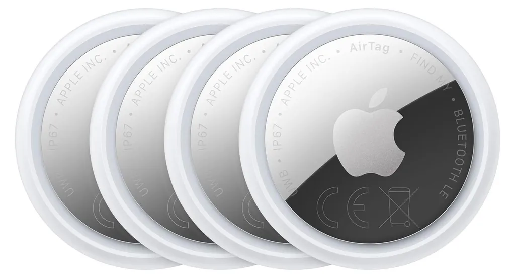Apple AirTag 2nd Génération Lot de 4 pour Retrouver Clés et Sacs Facilement