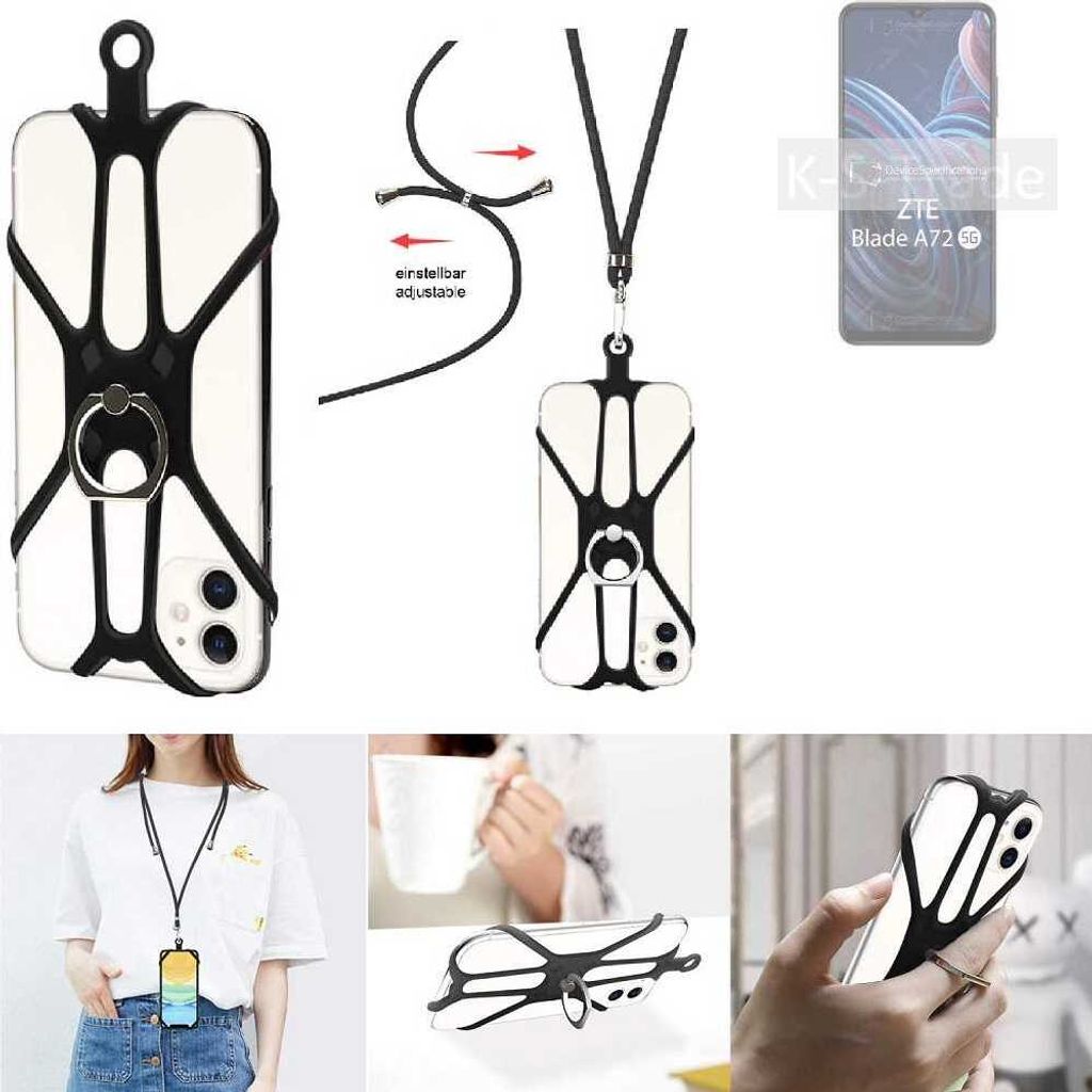K-S-Trade 3in1 Handykette Handyband Handykordel Halsband Produktbild 