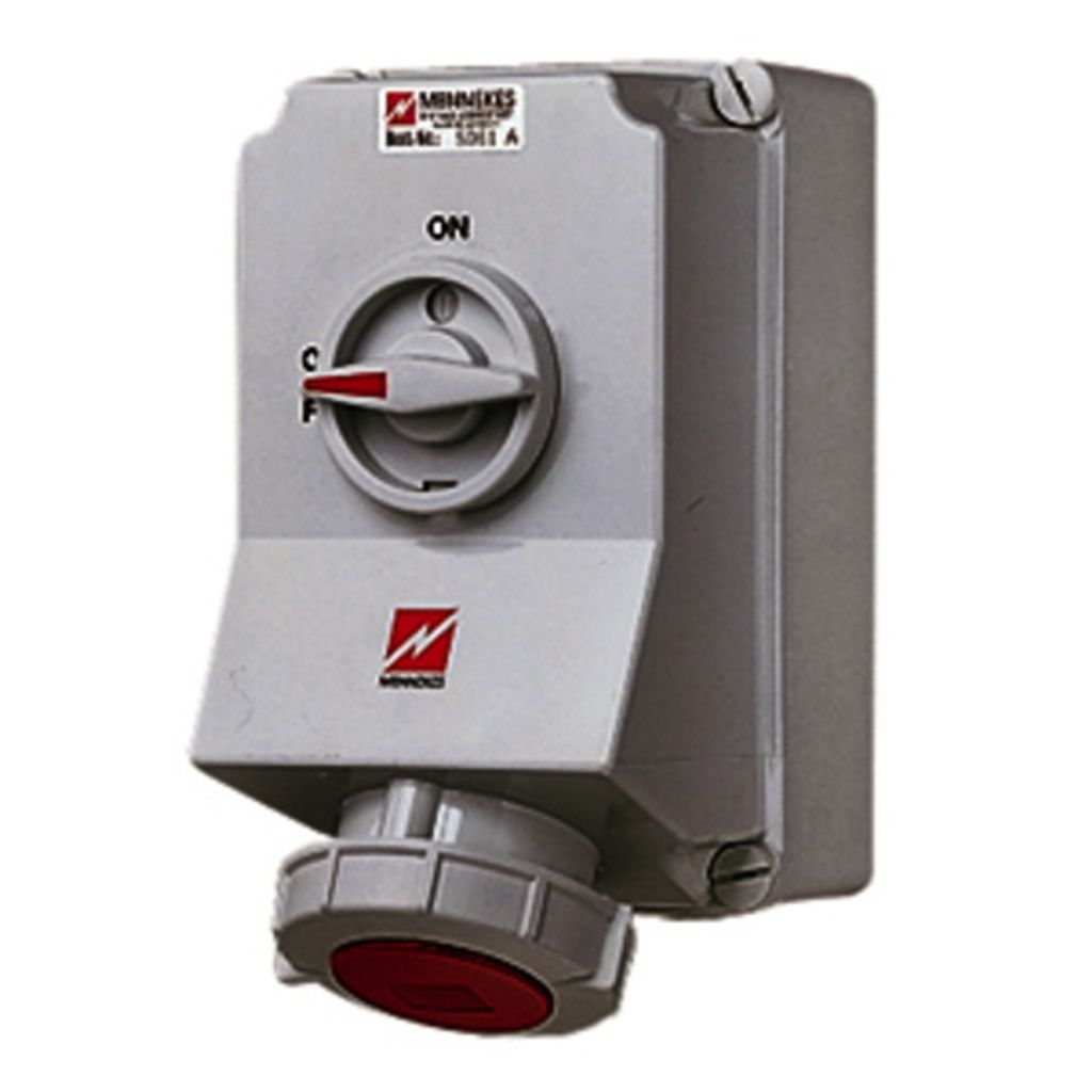 MENNEKES 5113A, Rot, Weiß, IP44, 400 V, 63 A
