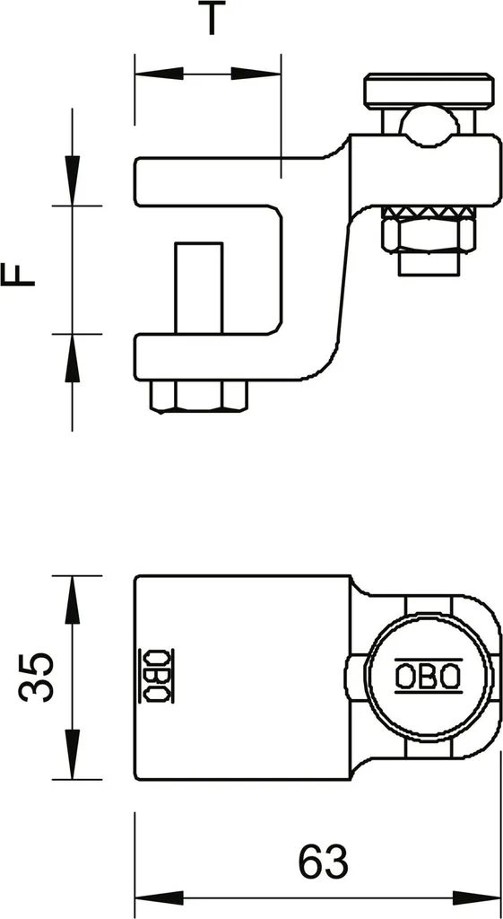 Borne d'équipotentialité OBO Bettermann 5004 Fix-Kontakt DIN-FT 20