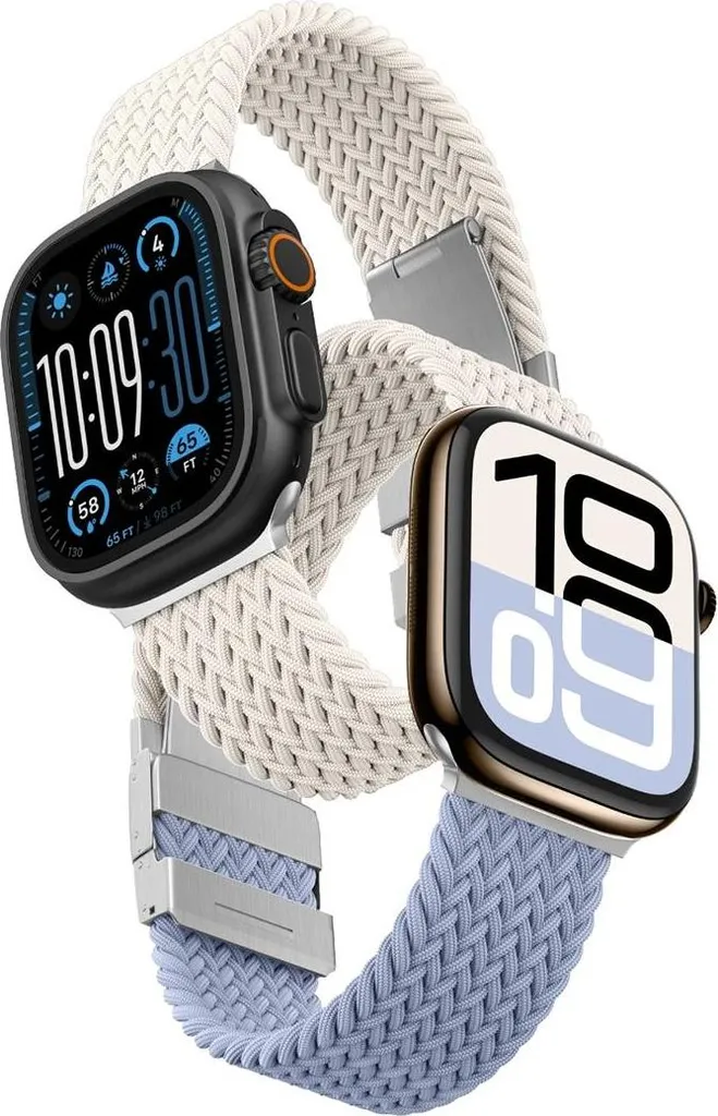 Set 2 Cinturini Amazingthing Blend per Apple Watch 45/46/49mm - Blu/Stellar