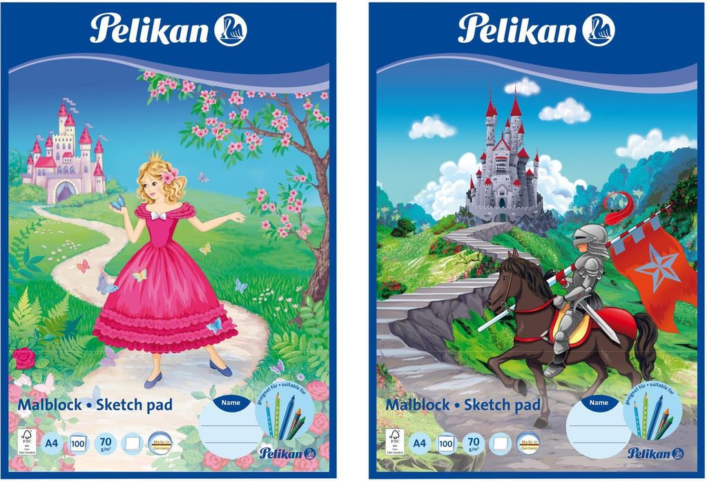 Pelikan-Malblock A4/100 Blatt Produktbild 